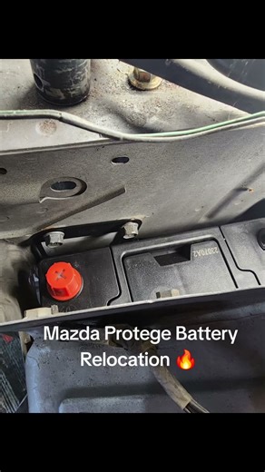 relocating mazda battery 🔋 #mazda #automobile #cnc #cncmachining #engineering #mazdaprotege #cars