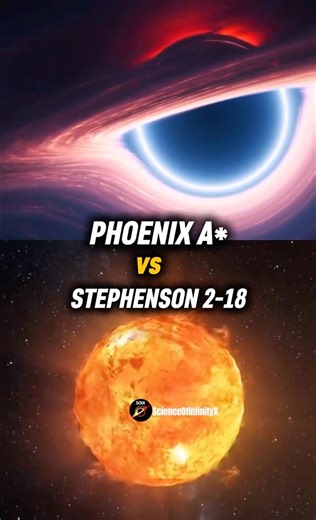 Phoenix A* vs Stephenson 2-18☠️💀 #shorts #space #astronomy #universe #earth #cosmology