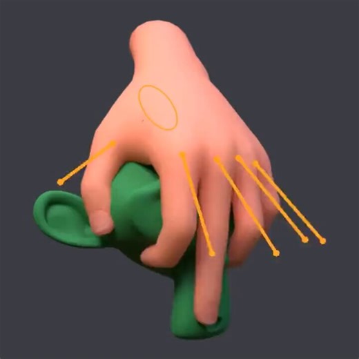 Check out this 👀 Super useful Blender Free add-on for automatic hand rig grabbing. Love seeing workflow tools like this from the community. @xan2622 links in comments 👇#B3D #Blender3D #Animation