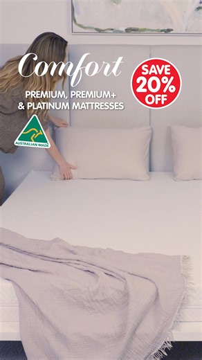 Whether you're looking for a mattress for your guest room, master bedroom, or a topper to upgrade your current setup, our Comfort mattresses and toppers have you covered. For a limited time, enjoy great savings across the Comfort Mattress Range: ⭐ Comfort Premium Mattresses The ideal solution for spare bedrooms, kids’ rooms, holiday homes or anywhere you need a durable, high-quality mattress for frequent use. ⭐ Comfort Premium Mattresses Featuring Memory Foam and Convolute Foam, the Comfort Prem
