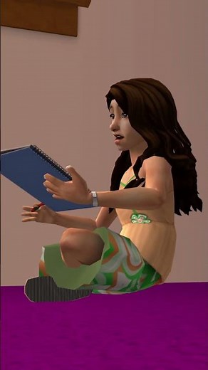 Making homework #ts2 #thesims2 #thesims4 #sims4 #sims4cc #sims2 #sims #gaming #games