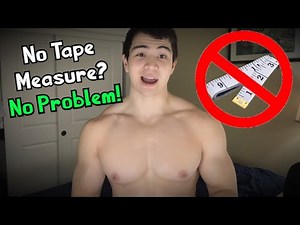 How to measure your arms (or anything) without a tape measure! Life Hack using household items!