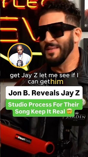 Jon B. Reveals Jay Z Studio Process For Their Song Keep It Real 🤯