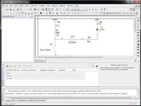 How to simulate a NOT gate using Multisim