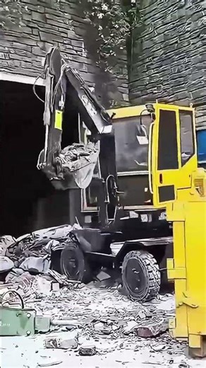30s Small Wheel Excavator Digging Site Test! Flexible & Efficient, Small Body with Big Power