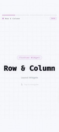 Row vs Column in Flutter 💙 #flutter #dart