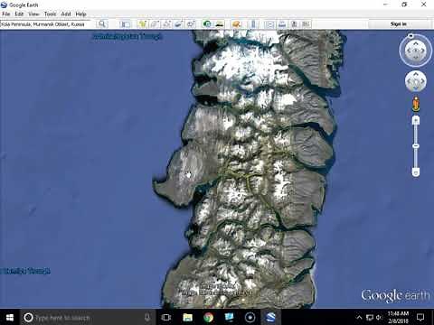 Tzar Bomba location from Google Earth