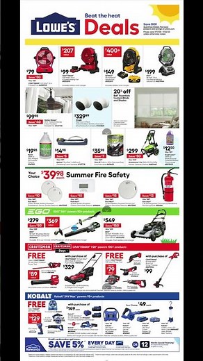 Lowe’s Weekly Ad - Beat The Heat Deals