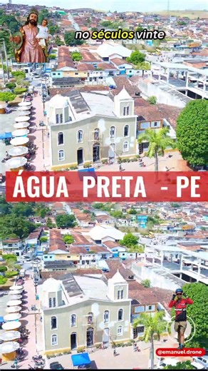 Emanuel Messias | Conteúdo Aéreo on Instagram: "A Igreja Matriz de São José da Agonia, situada no centro do município de Água Preta (Zona da Mata Sul de Pernambuco), é o núcleo religioso e simbólico da comunidade desde o início do povoamento local. A paróquia dedicada a São José da Agonia foi criada no começo do século XIX — documentos paroquiais registram oficialmente a criação da paróquia em 16 de julho de 1812, quando a presença católica organizada passou a marcar a vida religiosa e social da