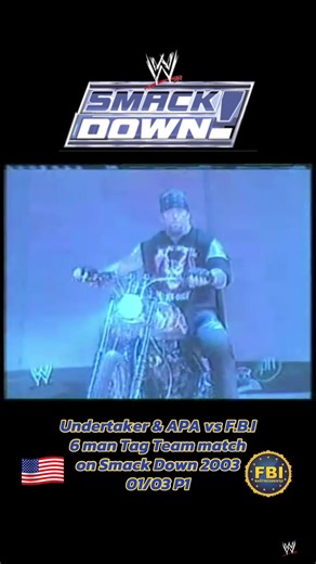 WWE : Undertaker & APA vs F.B.I 6 man Tag Team match on Smack Down 2003 01/03 P1#wwe