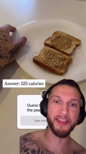 Sam Forget | Nutrition & Lifestyle Coach on Instagram: "Again, I’m not saying peanut butter is bad. (Though it is a bad source of protein, since most of the calories come from fat—not protein.) I just want to highlight how easy it is to consume more calories than you realize if you’re eyeballing your portions, and not tracking little stuff. Which virtually every “stuck” dieter does. Crazy enough, the peanut butter you see here was technically just one spoonful, too. So you can see how this could