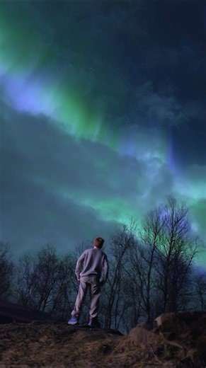 Kiddo under strong aurora | Aurora Borealis Observatory