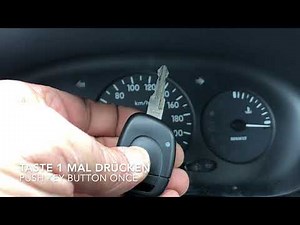 How to program a remote control in the Renault Kangoo?