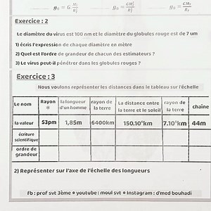 6K views · 403 reactions | la gravitation universelle Exercice 3 مستوى : جدع مشترك علمي | Mohamed Bouhadi | Facebook