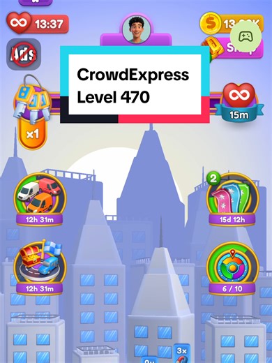 CrowdExpress Level 470 #gametok #hint #cheat #crowdexpressgame #CrowdExpresslvl470 how to complete? stuck on this level? holy trump can't do this?