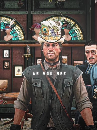 John Tries On an Exotic Hat in Red Dead Redemption 2