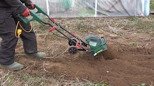 Gardener Spring Plow Ground Soil Electric Stock Footage Video (100% Royalty-free) 1058238556 | Shutterstock