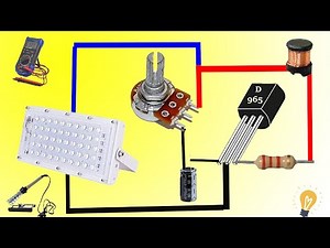 D 965 |HOW TO MAKE LED DIMMER USING D 965 TRANSISTOR|VOLTAGE REGULATOR USING TRANSISTOR
