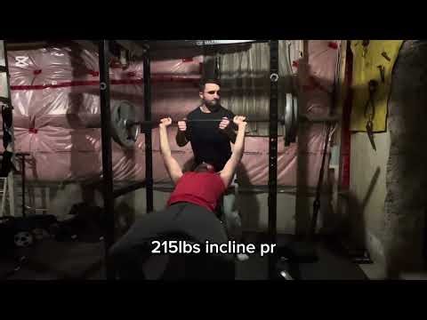 215lb Incline bench PR