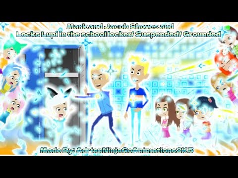 Mark and Jacob Shoves and Locks Lupi In The School Locker/ Suspended/ Grounded