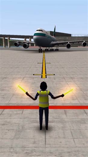 Marshal - Boeing 747-400 KCF Cathay Pacific at HKG #Worldofairports #aviation #HKGAirports