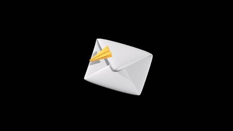 Sending Mail Animated 3d Icon Transparent Stock Footage Video (100% Royalty-free) 3767821621 | Shutterstock
