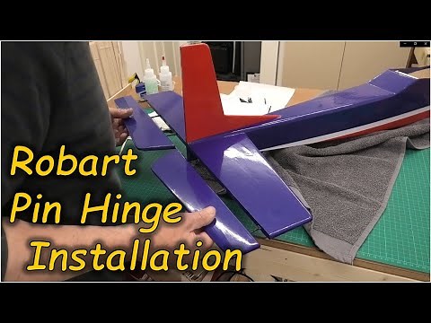 Robart Pin Hinge Installation - Model Aeroplane Control Surfaces