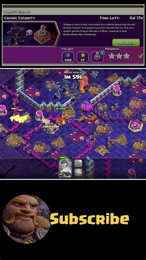 How to 3-Star the Cosmic Calamity Challenge in Clash of Clans! 🌌👻 #clashofclans