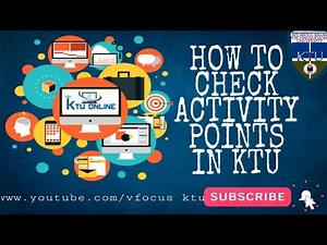 How to check activity points in |KTU|