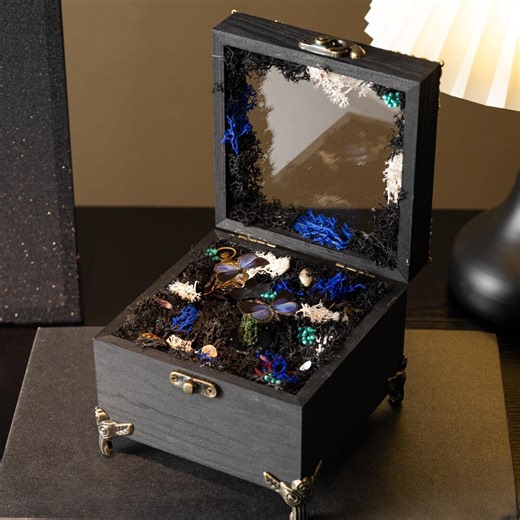 Pure Handmade Rotating Butterfly Music Box, Handbuilt Internal Rotating Display, Unique Handcrafted Entomology Art Keepsake - Etsy