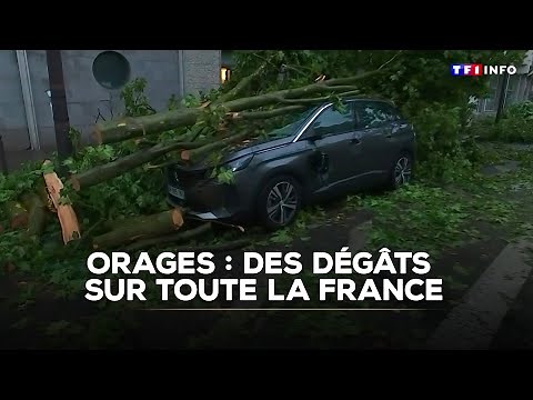 Orages : des dégâts importants sur toute la France, le point sur la situation｜TF1 INFO