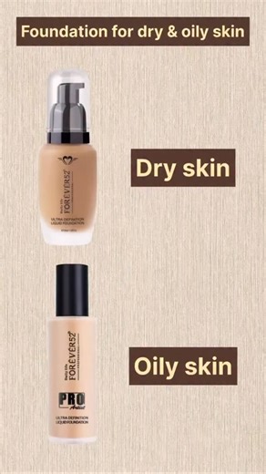 Free Makeup Education 🎓 on Instagram: "Foundation for dry and oily skin."