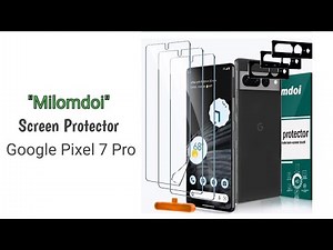 Milomdoi TPU Flim Screen Protector amd Camera Lens Protector for the Google Pixel 7 Pro
