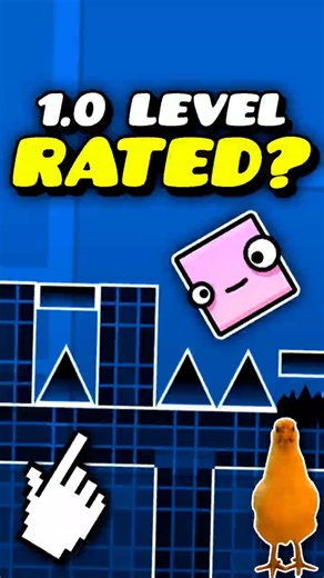 1.0 LEVEL RATED? - Geometry Dash #shorts #geometrydash #gd #games