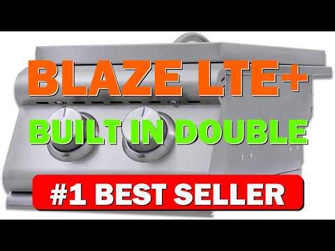 Blaze LTE+ Built-In Double Side Burner NG 24,000 BTU Stainless Steel Outdoor - B0CY5M6HFH