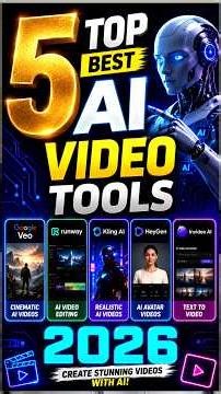 Top 5 Best AI Video Generator Tools in 2026