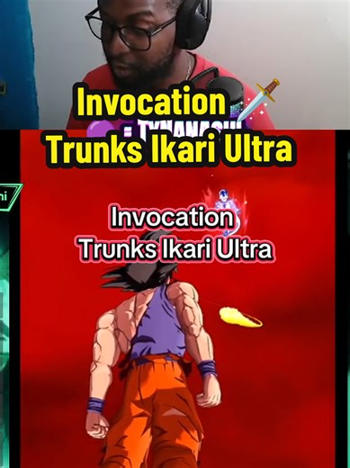 Invocation Trunks Ikari Ultra dans Dragon Ball Legends