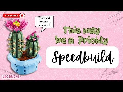 Our FIRST Botanical build! - LEGO Flowering Cactus Speedbuild