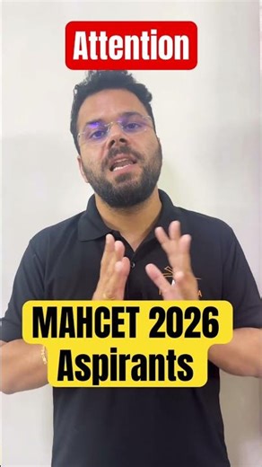 MAHCET 2026 Aspirants #mhcet