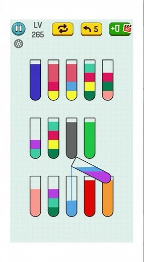 Color sort puzzle gameplay #Shorts