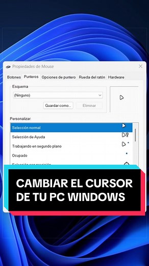 Cambia el cursor de Windows a tu estilo