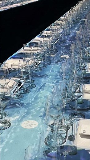 Immersive Dinner Projection Mapping Water Visuals #projectionmapping #visuals #immersiveexperience
