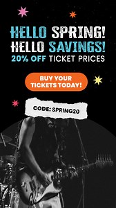 Use Promo Code: SPRING20 to save 20% off on ticket prices. *Limited time offer, select shows, ends April 30. | El Paso Live