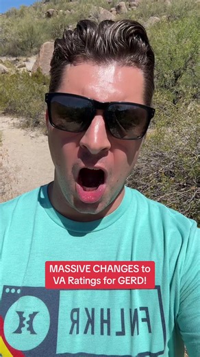 Huge changes to VA Ratings for GERD! The new GERD VA ratings are 0%, 10%, 30%, 50%, and 80%. #vaclaims #vadisability #vadisabilityhelp #vadisabilityrating #disabledveterans #veterans #vaclaimsinsider