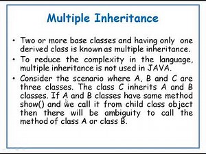 Multiple Inheritance in java in Telugu || JAVA in Telugu Lecture-27