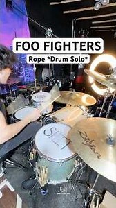 ROPE *Drum Solo* / Foo Fighters👁️👄👁️(Joey Castro Drum Cover) #intense #HardHitting