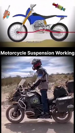 Understanding Motorcycle Suspension: How It Works for On- and Off-Road Performance*#reels*#viral