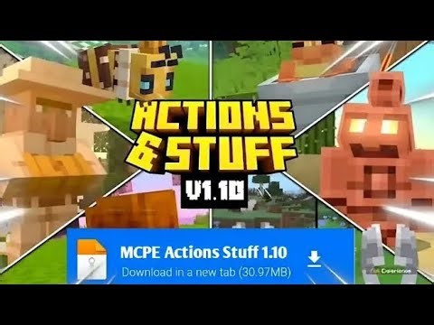 MCPE Actions & stuff 1.10 Download | Actions & Stuff 1.10 Download Mediafıre
