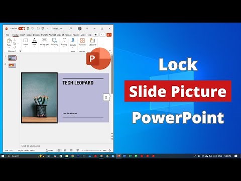How to Lock Slide Picture on PowerPoint