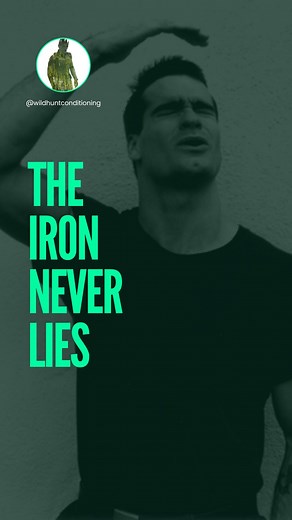 The Iron Never Lies Because that which you work with you will come to resemble. You can watch the full video on our YouTube channel (the link is in my bio and story)… Author: Henry Rollins Reading by James Pieratt | Wild Hunt Conditioning